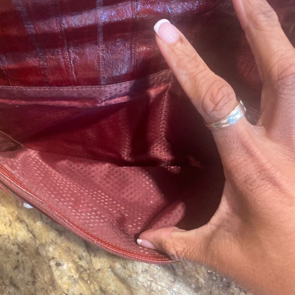 Vintage Eel skin leather clutch bag - Picture 5 of 11